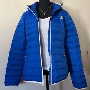 ADIDAS zip up puffer jacket.